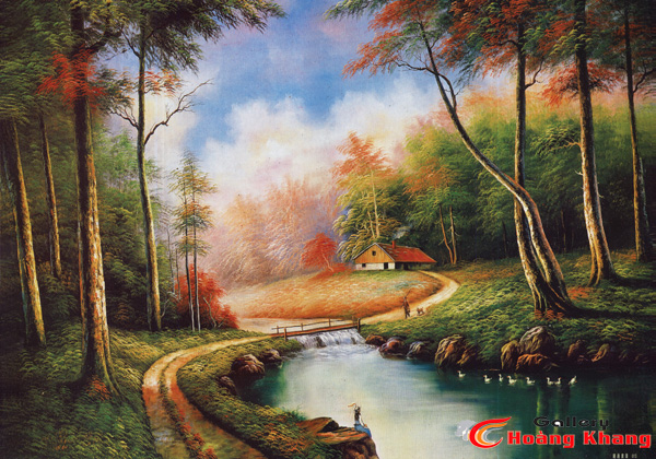 Tranh Núi - Nước - Phong Thuỷ